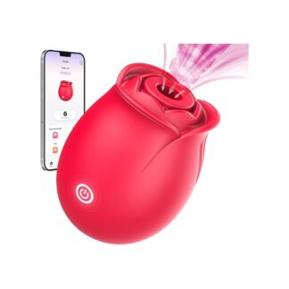 BIG SHOCKED Rose Sucking Vibrator Dildo Lip Design